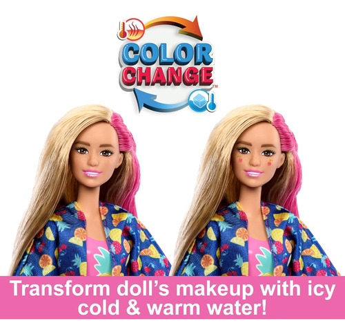 Barbie Muñeca Pop Reveal Y Accesorios Cooler Playa