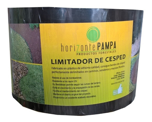 Limitador Delimitador De Cesped / Canteros / Rollo 10 Metros