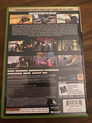 Gta Iv Edición Completa Para Xbox 360 (Usado)