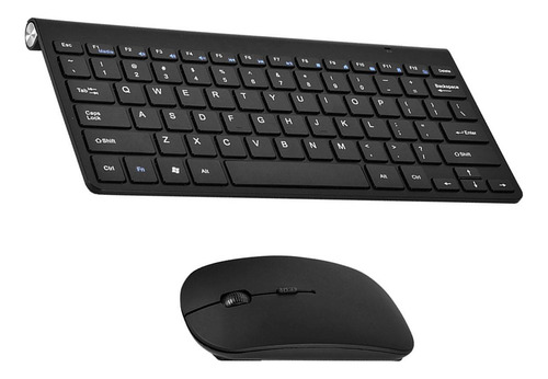 Kit Delgado De Teclado Y Mouse Inalámbricos De 2 4 Ghz Para