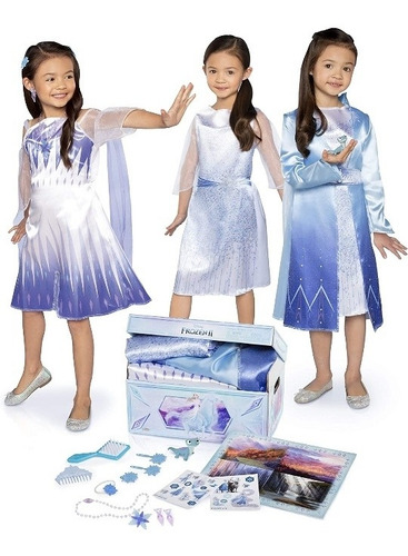 Disfraz Disney Frozen 2 Elsa 17 Accesorios Exclusivo