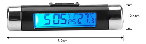 Monitor Digital Automotriz Termómetro Reloj Del Coche De Lcd