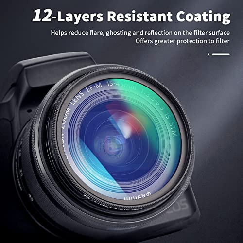 Filtro Uv Multicapa Jjc De 55 Mm Para Nikon D3500 D3400 D560