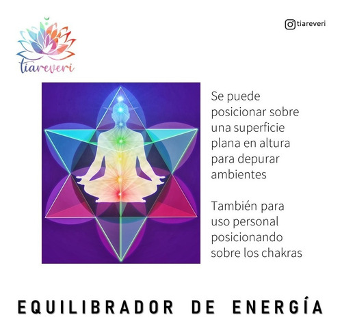 Equilibrador De Energía 7 Puntas / Reiki / Ojo De Tigre