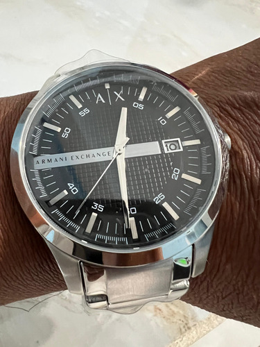 Reloj Hombre Armani Exchange Ax2103 Solo Tiene Una Puesta Acero Inoxidable Acero Inoxidable Negro (Usado)