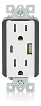 Comprar Cargador De Pared 18w Usb Tipo A\u002Fc 15a Para Smartphones Blan