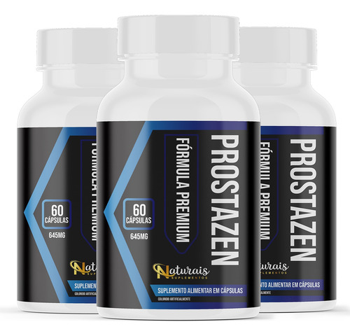 Kit 5 Prostazen Original 60 Cáps - Loja Oficial - Envio Hoje