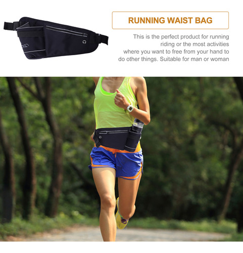 Riñonera Para Correr Con Soporte Para Botellas De Agua S