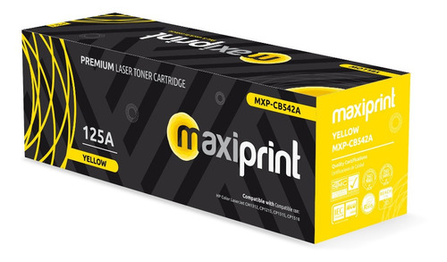 Toner Maxiprint Compatible Hp 125a Amarillo (cb542a)