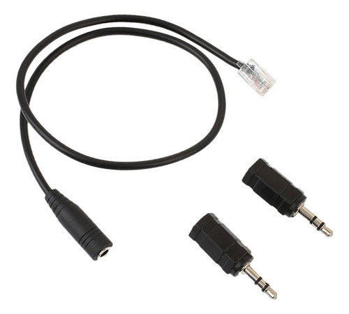 Conector Adaptador De Enchufe Estándar Rj9 A 3,5 Mm Y 2,5