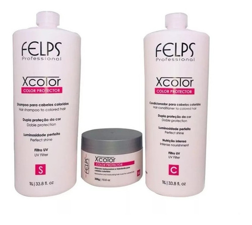 Felps X Color Shampoo E Cond 1l + Mascara 300g + Brindes