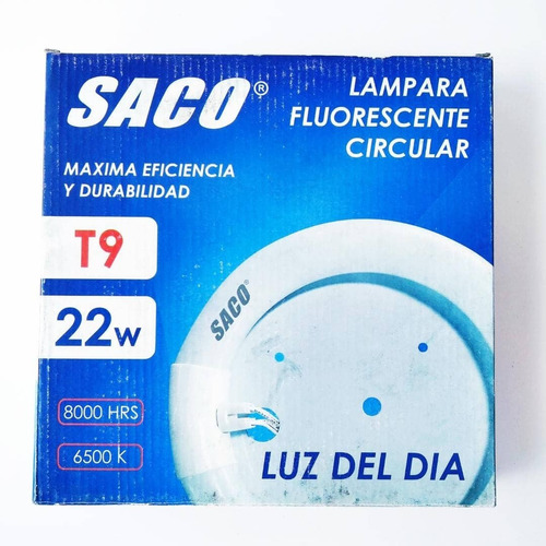 Lampara Fluorescente Circular  T9 22w  Marca Saco 