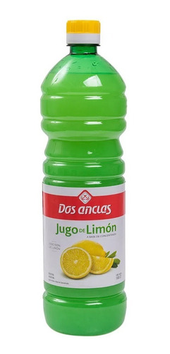 Dos Anclas Jugo De Limon A Base De Concentrado Botella De 1l