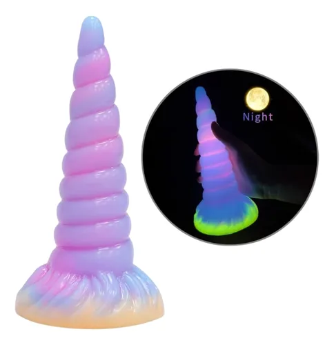 Consolador Pene Dildo Tentaculo Unicornio Alien Fluorescente
