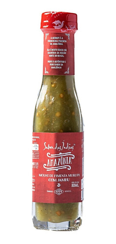 Molho Pimenta Murupi Jambú Sabor Das Índias - Ardência Forte