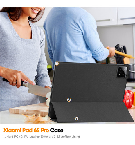 Funda Con Soporte Plegable For Xiaomi Mi Pad 6s Pro 12 4 C