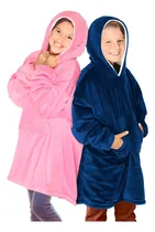 Comprar 2 Sudaderas Cobija Hoodie Suave Niña Niño Con Capucha