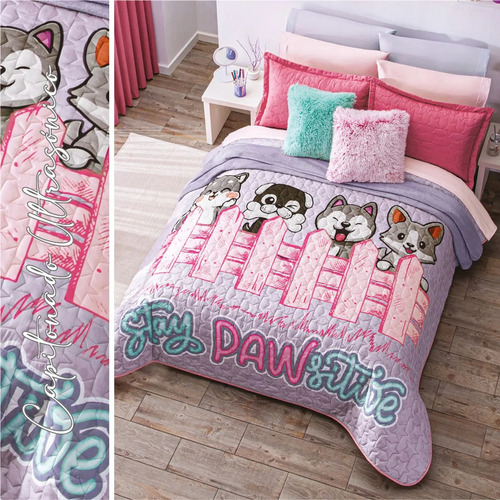 Juego De Edredón Matrimonial Neo Estampado Colchas Concord