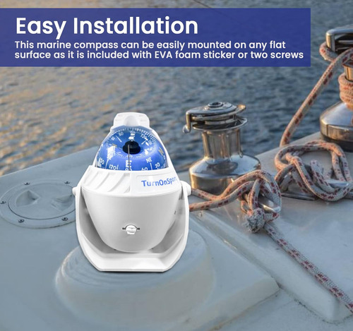 Compás De Barco Dash Mount Flush - Compás De Barco Dashbo...