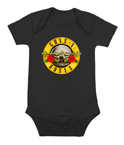 Body Bodie Guns And Roses Clasico Rock Baby Monster