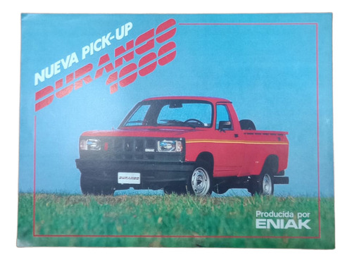 Catálogo De Producto Eniak Durango 1000 Español (Usado)