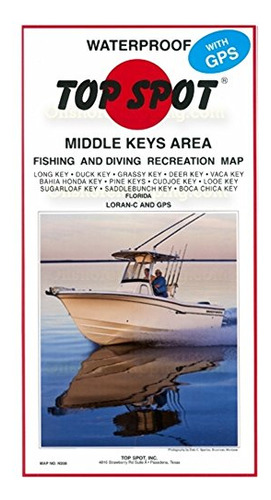 Top Spot N208 Mapa Middle Key Long Key Boca Chica Key