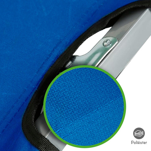 Catre Cama Plegable Para Camping. Color Azul