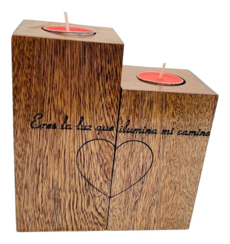 Juego De Porta Velas Decoracion Hogar Pvre1512r-c