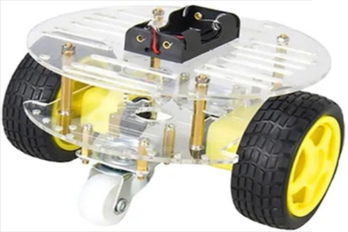 Imagen 1 de 3 de Smart Robot Chasis De Carro 4 Ruedas 2 Capas
