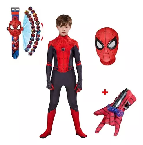 Rubie's Marvel Spider-Man Far from Home Disfraz y máscara de Spider-Man  para niños, grande