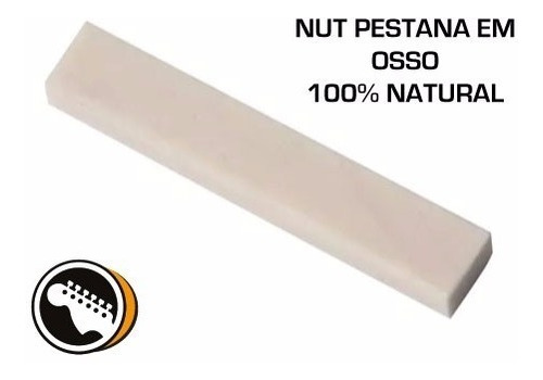 Imagem 1 de 1 de Nut Pestana De Osso Para Violão Natural Tratado Top De Linha