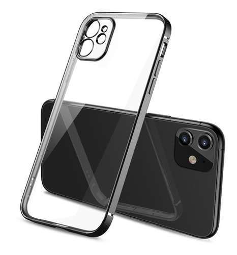 Funda Cuadrada De Tpu Para iPhone 11 Negra