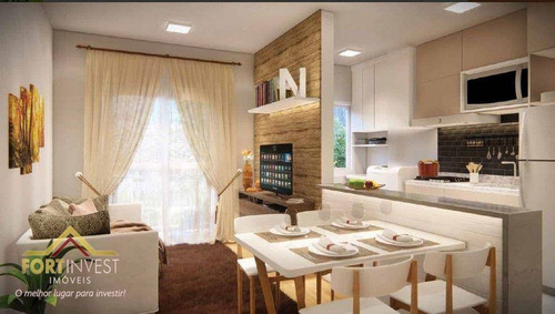 Imagem 5 de 8 de Apartamento Com 2 Dormitórios À Venda, 40 M² Por R$ 160.000,00 - Balneário Itaguaí - Mongaguá/sp - Ap4638
