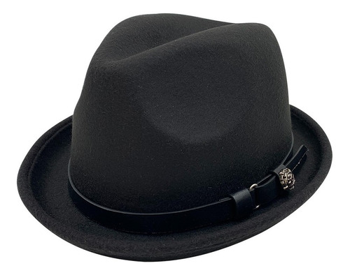 Sombrero Fedora Homburg Tirolés Ala Ribeteada El Padrino