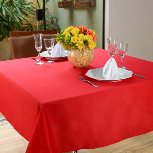 Toalha de Mesa Xadrez Vermelho Oxford - Enrolado Tecidos