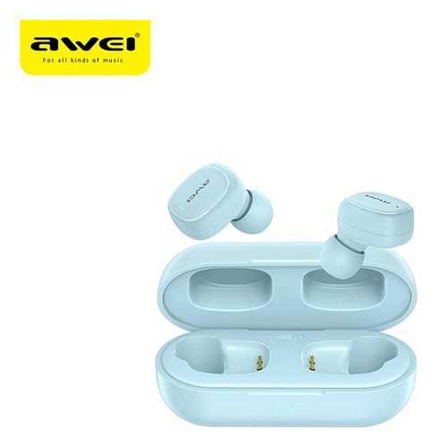 Awei T13 Pro Bluetooth 5.1 Color Celeste