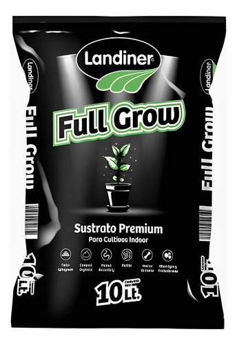 Sustrato Full Grow Landiner Por 10lts Valhalla Grow Shop