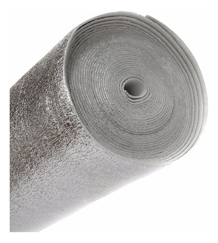 Aislante Rollo Espuma 10mm Doble Aluminio Solapa/tacc