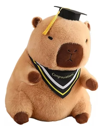 Muñeco Capibara De Graduación De 35 Cm, Juguete