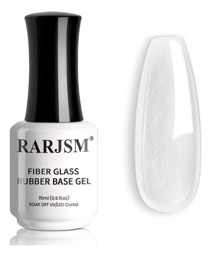Rarjsm Esmalte De Uñas De Gel Con Base De Goma De Fibra De V