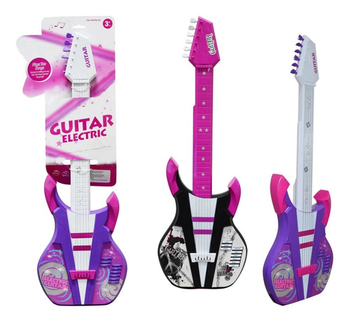 Guitarra Electronica Rosa O Violeta- Telecompras Cs