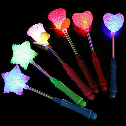 5 Piezas Led Parpadeante Light Up Stick Multicolor Glow Stic