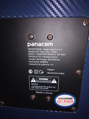 Parlante Panacom 3325 Sin Bluetooth