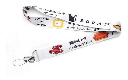 Lanyard Serie Friends - Cinta Colgante Portacredencial 