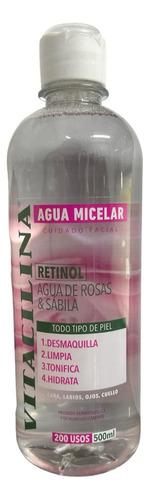 Vitacilina Agua Micelar Retinol Agua De Rosas Y Sábila 500ml