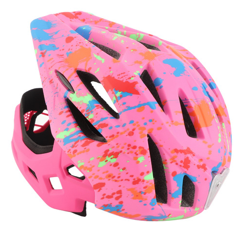 Casco De Bicicleta Infantil Rosa Ajustable 2 En 1 Para Scoot