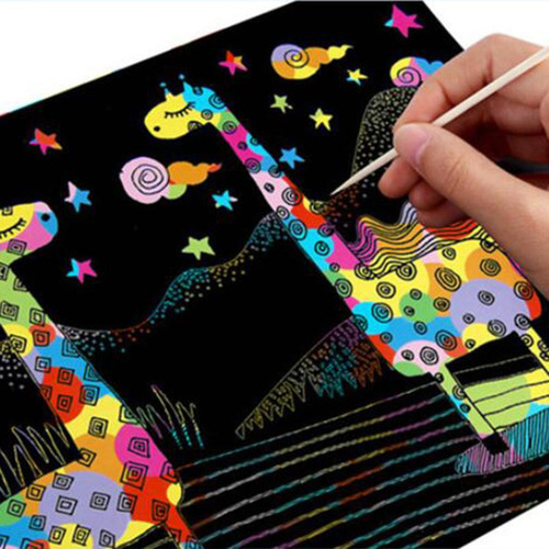 50 De Dibujo De Pintura De Papel Para Rascar Para Niños Y