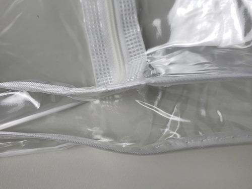 Kit 06 Capas Protetora P/ Terno E Roupas Com Zíper 98 X 58cm Cor Branco-branco