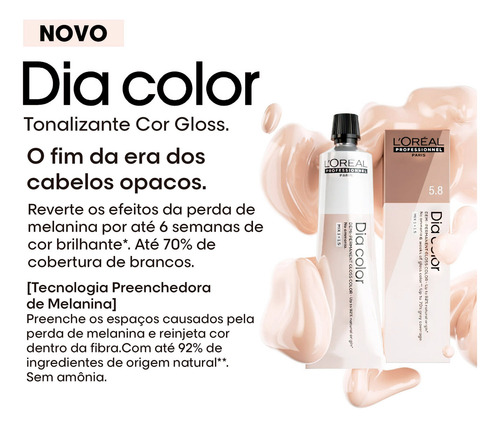 Loreal Tonalizante Kit Dia Color 4 Castanho + Rev 15v