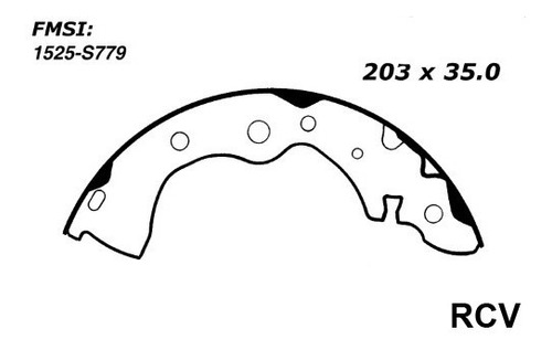 Balata Tambor Trasera Para Nissan Sentra  2003 S/e